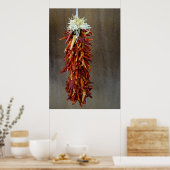 Poster Ristra Chili rouge (Cuisine)