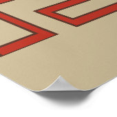 Poster rituel de guerrier de la tribu africaine (Coin)