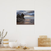 Poster Rivage de coucher de soleil serein (Cuisine)