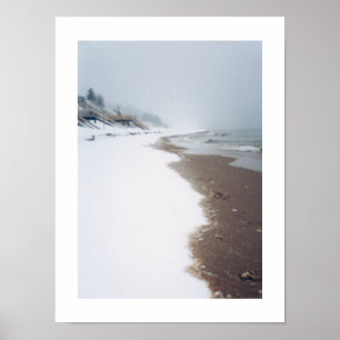 Poster Rivage hivernal