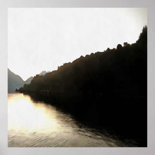 Poster Rivages D'Ombres Paysage Art (Devant)