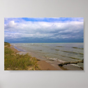 Poster Rive du lac Michigan, Sheyboygan, WI