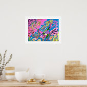 Poster Rive rose, 24x18 Art Abstrait (Cuisine)