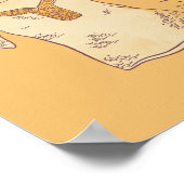 Poster RIVENDELL™ Collage Aquarelle Graphique (Coin)