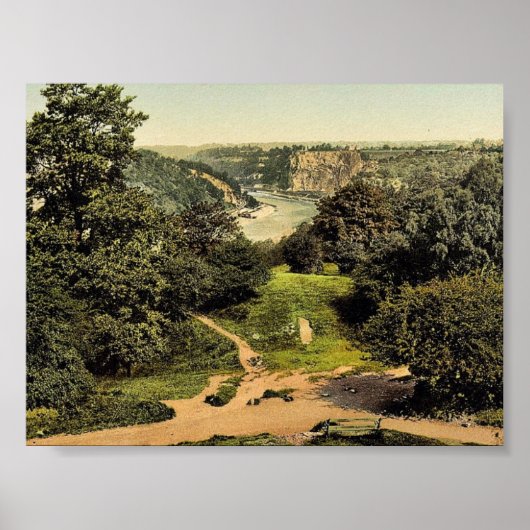 Poster River Avon de Clifton Downs, Bristol, Angleterre c (Devant)