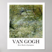 Poster River Bank in Springtime par Vincent van Gogh (Devant)