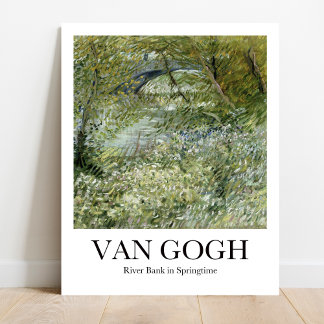 Poster River Bank in Springtime par Vincent van Gogh