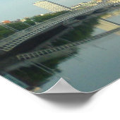 Poster River Liffey Dans Le Centre-Ville De Dublin (Coin)