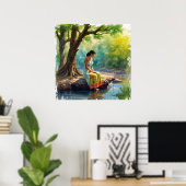 Poster River of Thoughts Wall Art (Bureau à domicile)