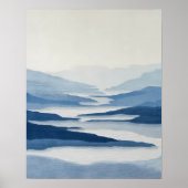 Poster River Valley Abstract Wall Art (Devant)