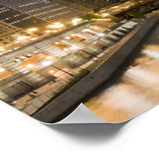 Poster Riverfront de Chicago (Coin)
