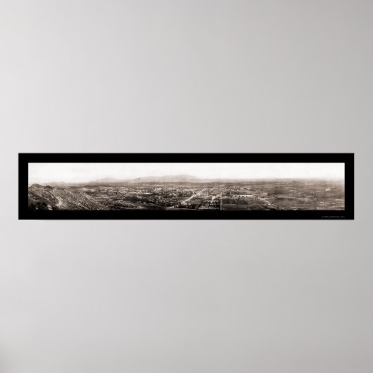 Poster Riverside CA Birdseye Photo 1908 (Devant)