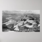 Poster Riverside, CA Mt. Rubidoux Vue aérienne (Devant)