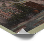 Poster Riverside, CA - Vue de Mission Inn Courtyard (Coin)