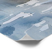 Poster Rives enneigées de l'aquarelle de Havelland Havel (Coin)