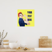 Poster Riveter Rosie personnalisable (Cuisine)