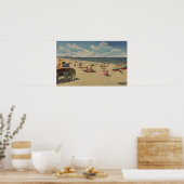 Poster Riviera Beach, Floride - Sunbathers on Beach (Cuisine)