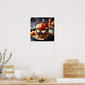 Poster Riviera Rhapsody Burger (Cuisine)