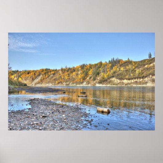 Poster Rivière à l'automne (Devant)