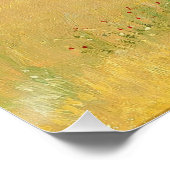 Poster Rivière à travers un paysage de récolte, été (Coin)