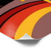 Poster Rivière, autochtone, rêveur. (Coin)