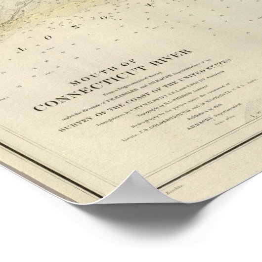 Poster Rivière Connecticut à la bouche (Coin)