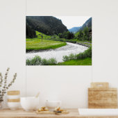 Poster Rivière dans les Alpes suisses (Cuisine)