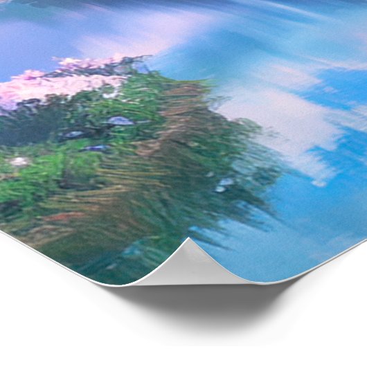 Poster Rivière dans une belle vallée (Coin)