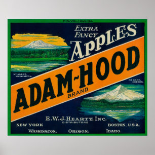 Poster Rivière de LabelHood de caisse d'Apple