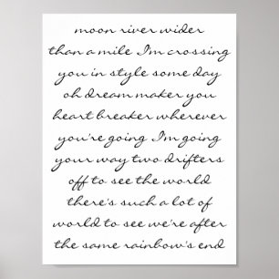 Poster Rivière de lune