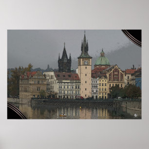 Poster Rivière de PRAGUE - de Vltava