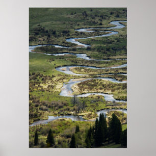 Poster rivière d'enroulement dans le rmnp
