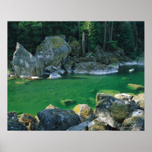 Poster Rivière en parc national de cascade du nord