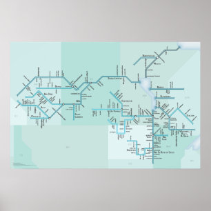 Poster Rivière et lac Winnipeg, 30" du Nelson x 20"