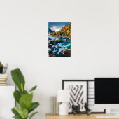 Poster Rivière et Montagnes Photo Pittoresque (Bureau à domicile)
