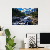 Poster Rivière - Forêt verte - Roche - Mix de devis (Bureau à domicile)