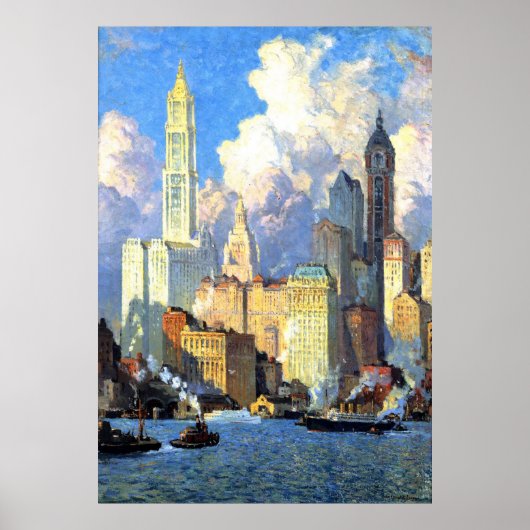 Poster Rivière Hudson - Colin Campbell Cooper (Devant)