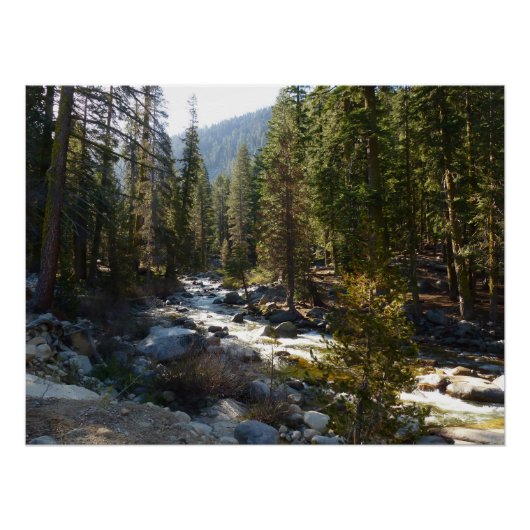 Poster Rivière Kaweah dans le parc national de Sequoia (Devant)
