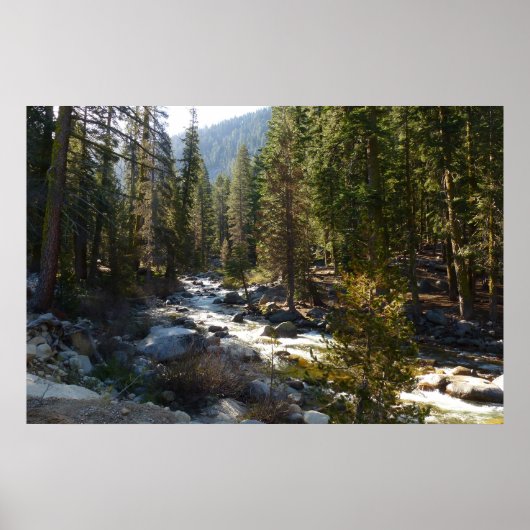 Poster Rivière Kaweah dans le parc national de Sequoia (Devant)