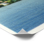 Poster Rivière Kennebec Vue du pont-péage Augusta (Coin)