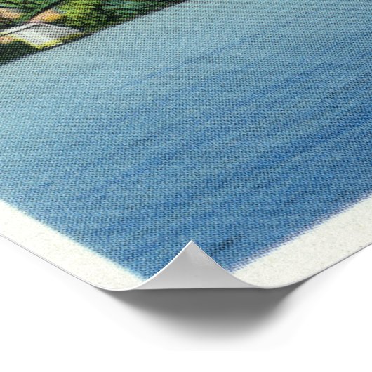 Poster Rivière Kennebec Vue du pont-péage Augusta (Coin)