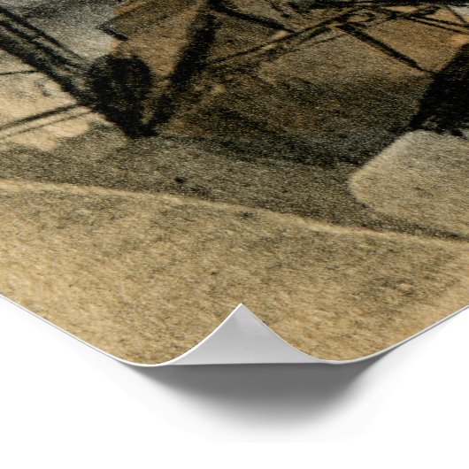 Poster Rivière Mechelen Malines Dyle 1890 (Coin)