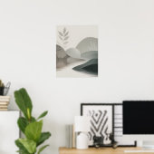 Poster Rivière Minimaliste (Bureau à domicile)