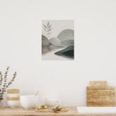 Poster Rivière Minimaliste (Cuisine)