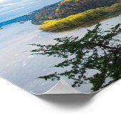 Poster Rivière Mississippi et forêts à l'automne (Coin)