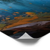 Poster Rivière paisible dans un éden boisé (Coin)