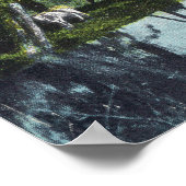 Poster Rivière pittoresque avec scène de canot Eugene, OR (Coin)