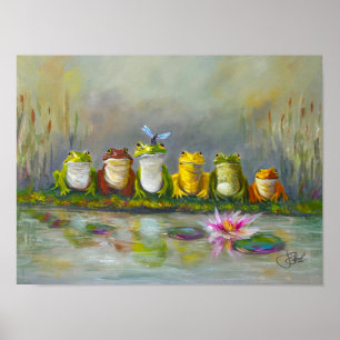 Poster Rivière Ribbit