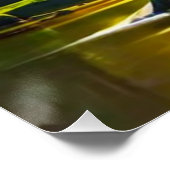 Poster Rivière Sunrise Waterfall Trees. Beau Paysage (Coin)