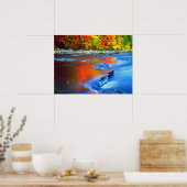 Poster Rivière Swift reflétant les couleurs d'automne (Cuisine)